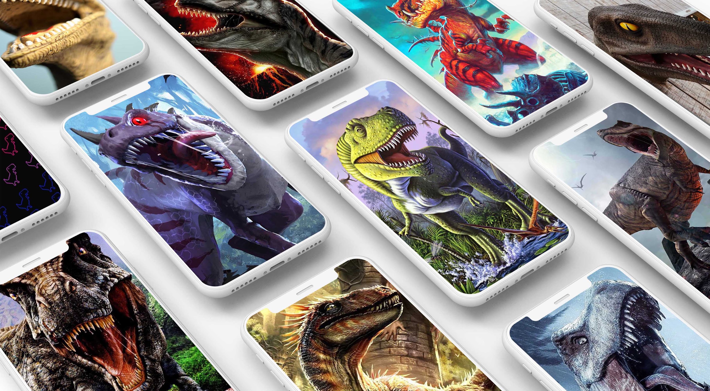 اسکرین شات 1 برنامه Dinosaur Wallpaper