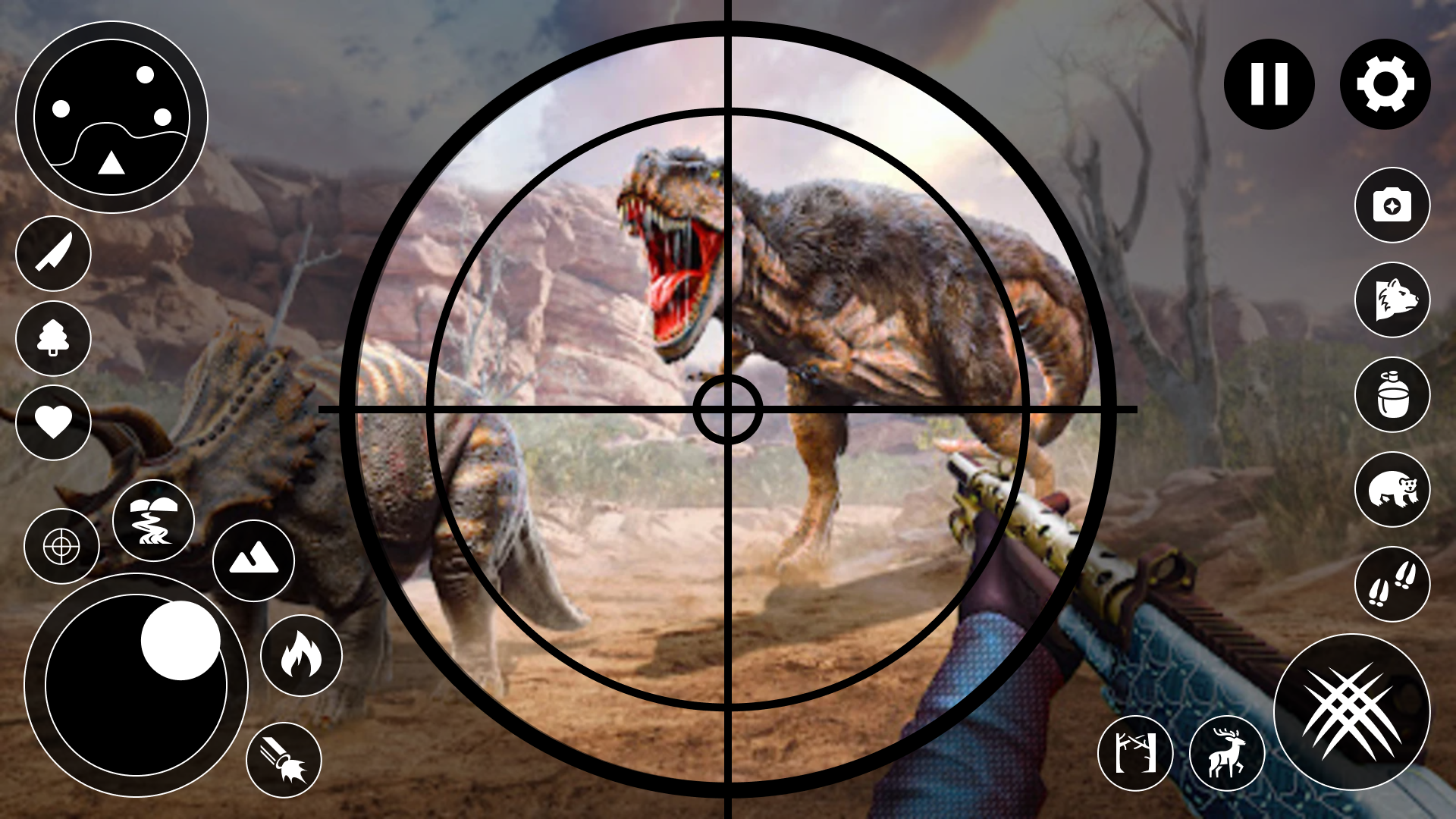 اسکرین شات 1 بازی Real Dinosaur Hunting Gun Game