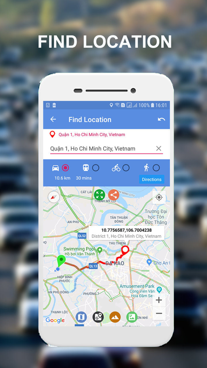 اسکرین شات 1 برنامه Maps Route Finder