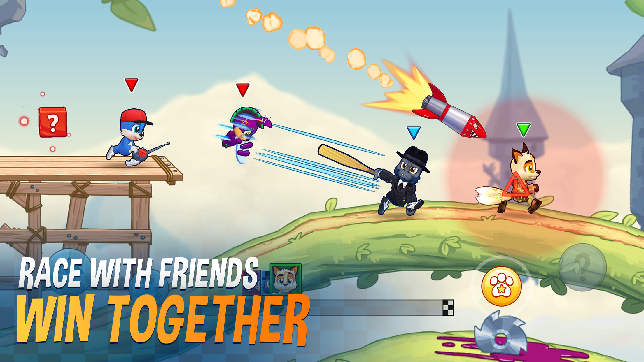 اسکرین شات 4 بازی Fun Run 4 - Multiplayer Games