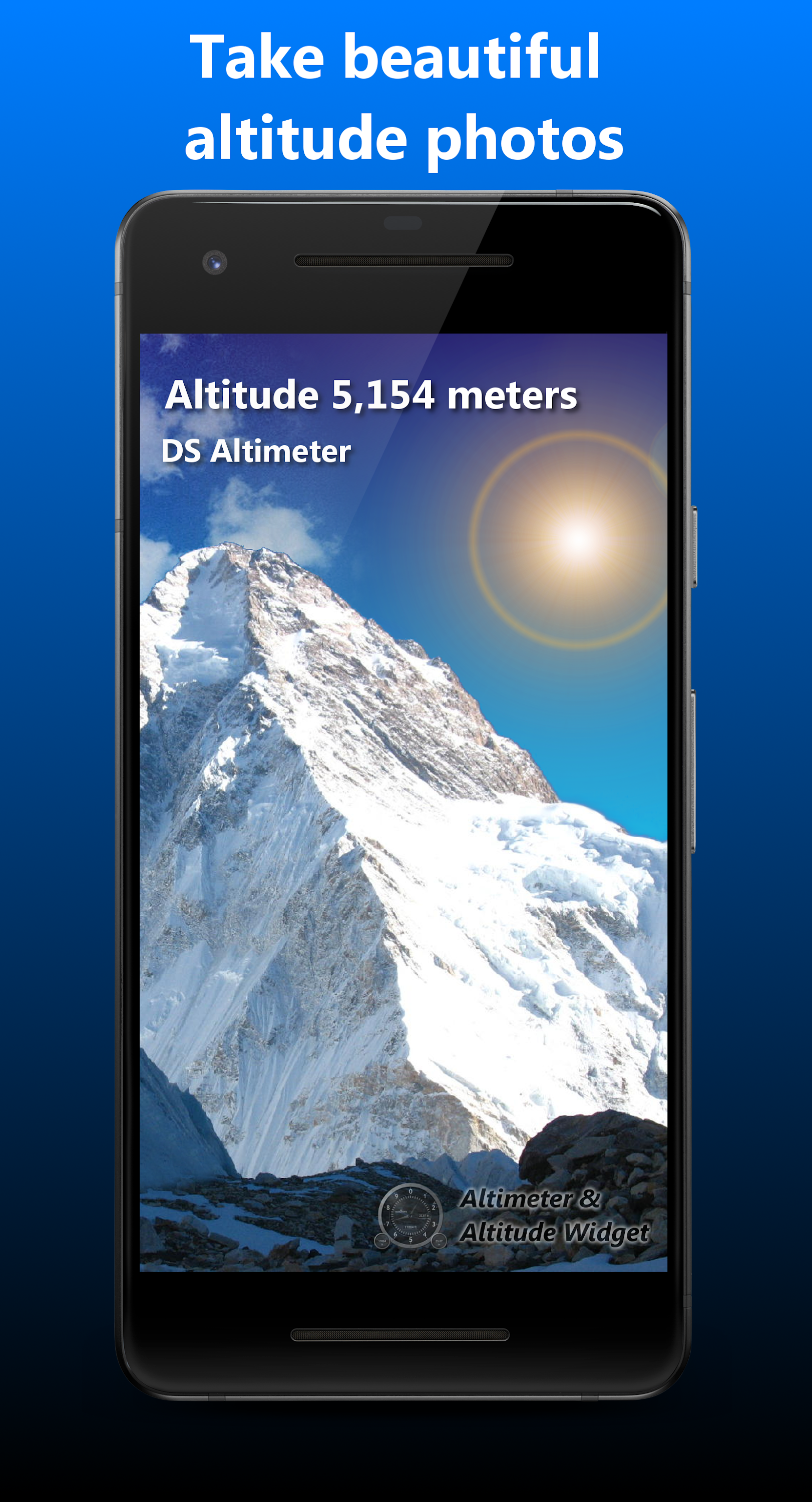 اسکرین شات 3 برنامه Altimeter & Altitude Widget