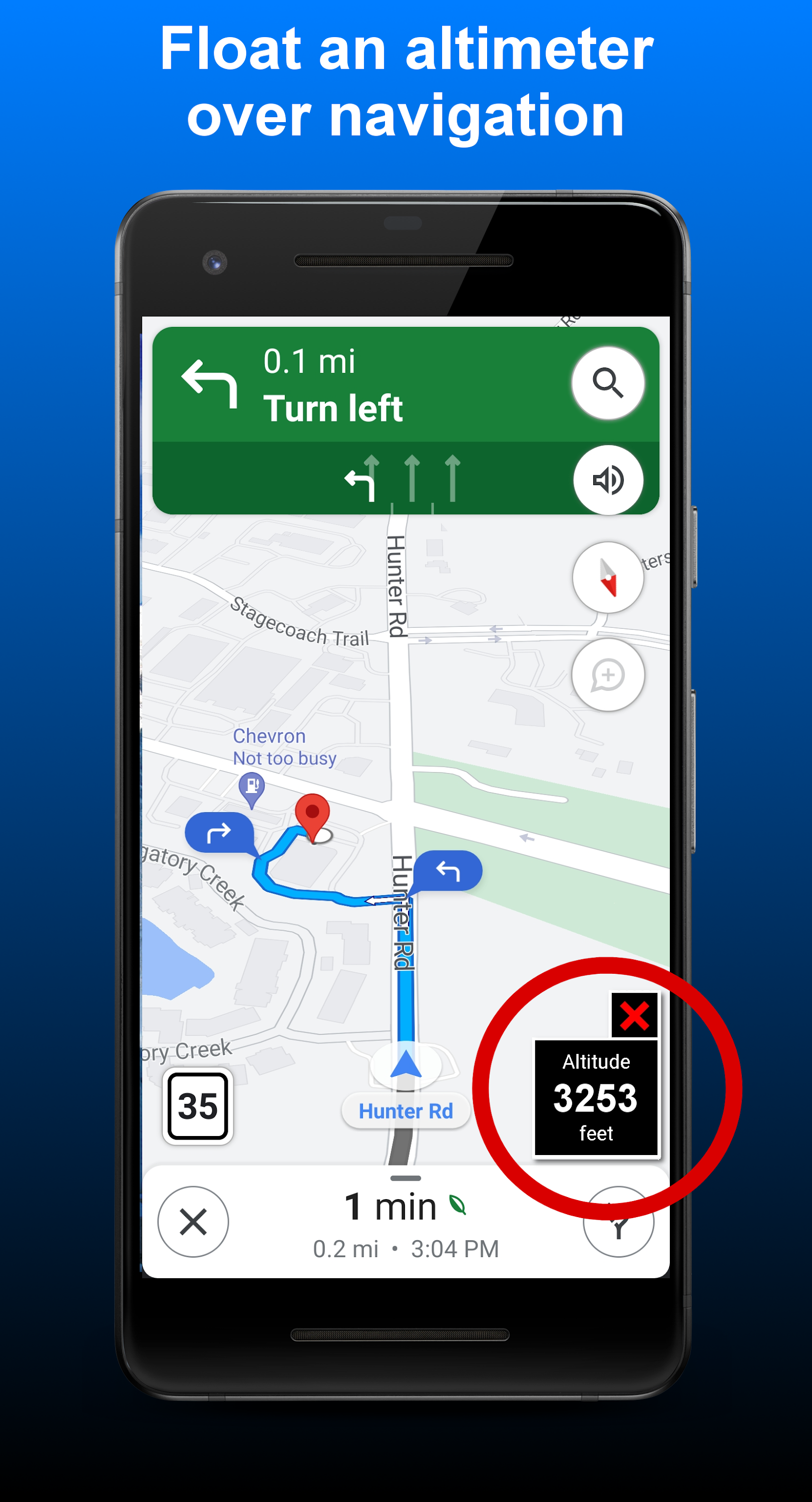 اسکرین شات 2 برنامه Altimeter & Altitude Widget