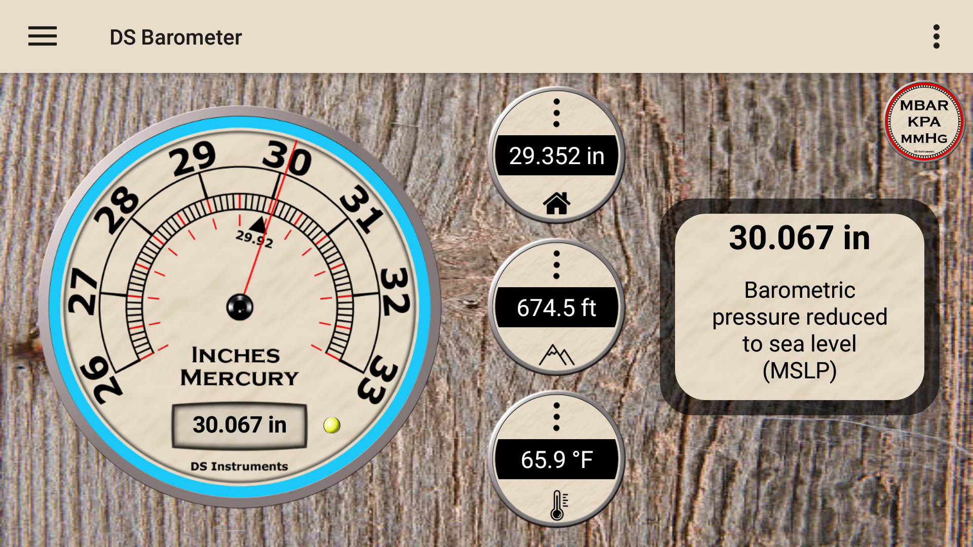 اسکرین شات 2 برنامه DS Barometer & Altimeter