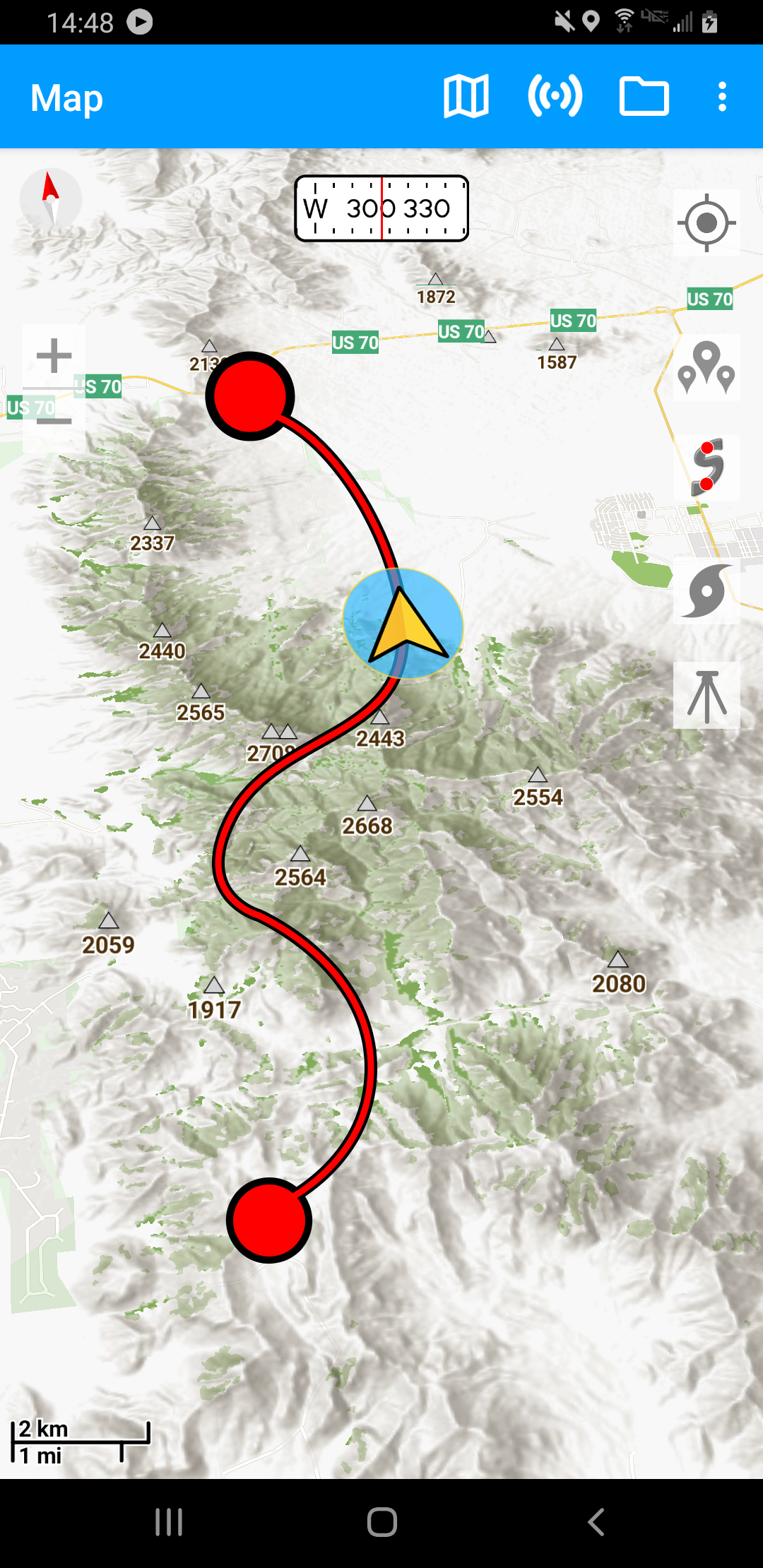 اسکرین شات 3 برنامه Trailblazer GPS: Offline Maps