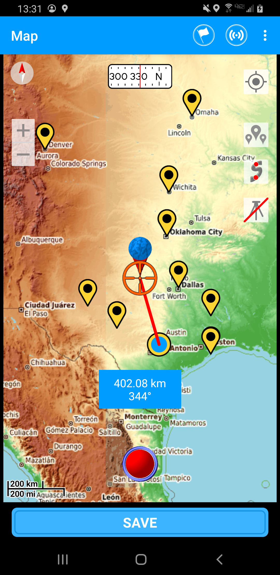 اسکرین شات 4 برنامه Trailblazer GPS: Offline Maps