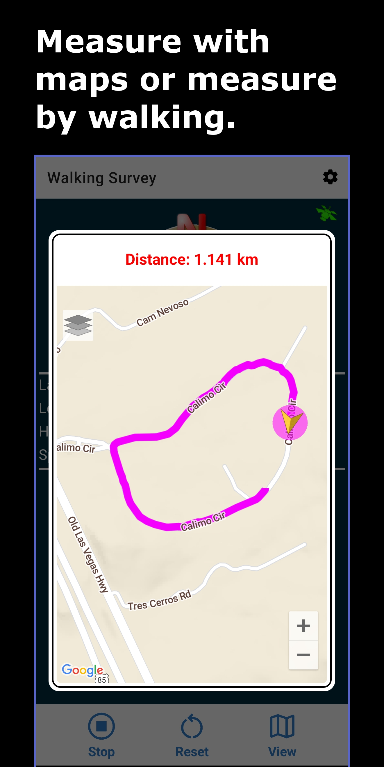 اسکرین شات 4 برنامه Land Calculator: Map Measure