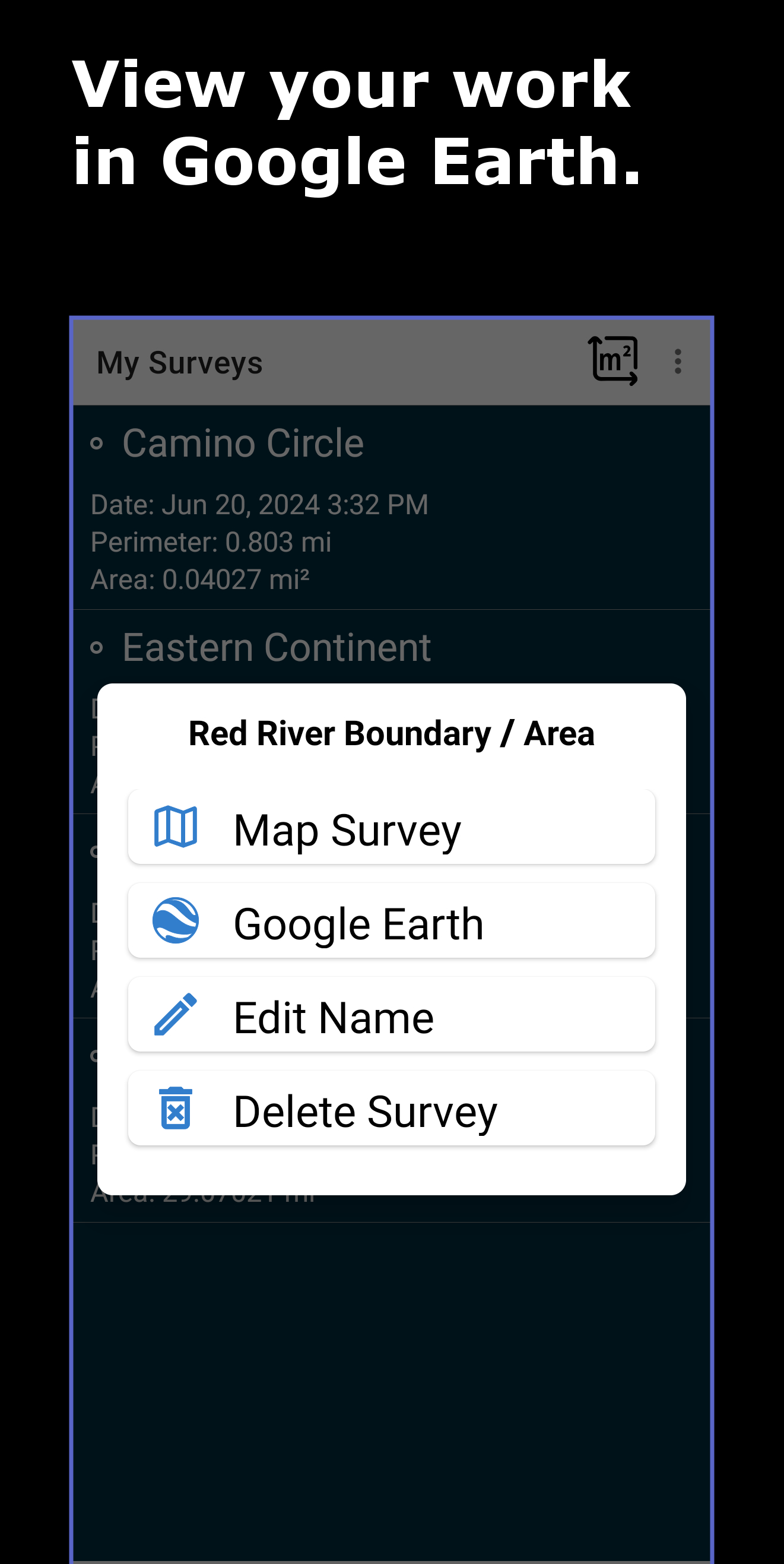 اسکرین شات 7 برنامه Land Calculator: Map Measure