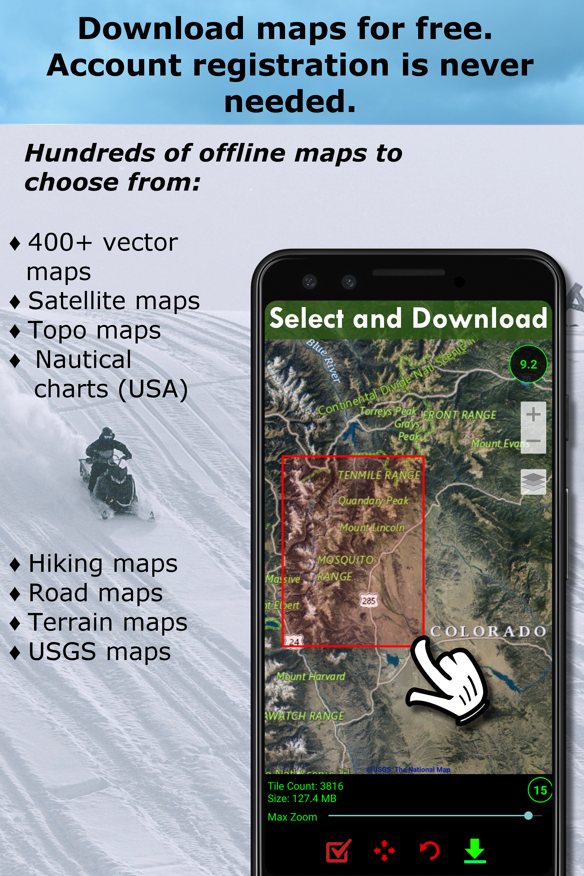 اسکرین شات 2 برنامه Polaris GPS Navigation