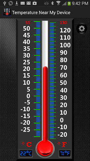 اسکرین شات 1 برنامه Real Mercury Thermometer