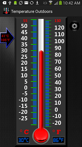 اسکرین شات 6 برنامه Real Mercury Thermometer