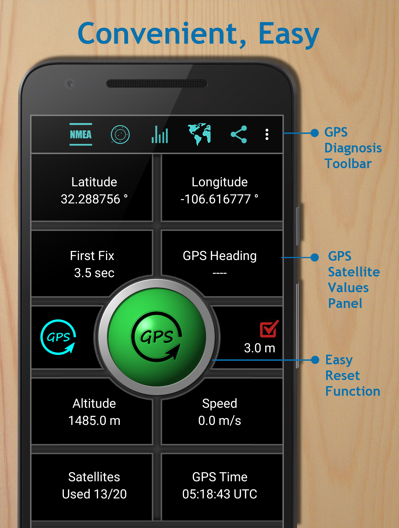 اسکرین شات برنامه GPS Reset COM - GPS Repair 2