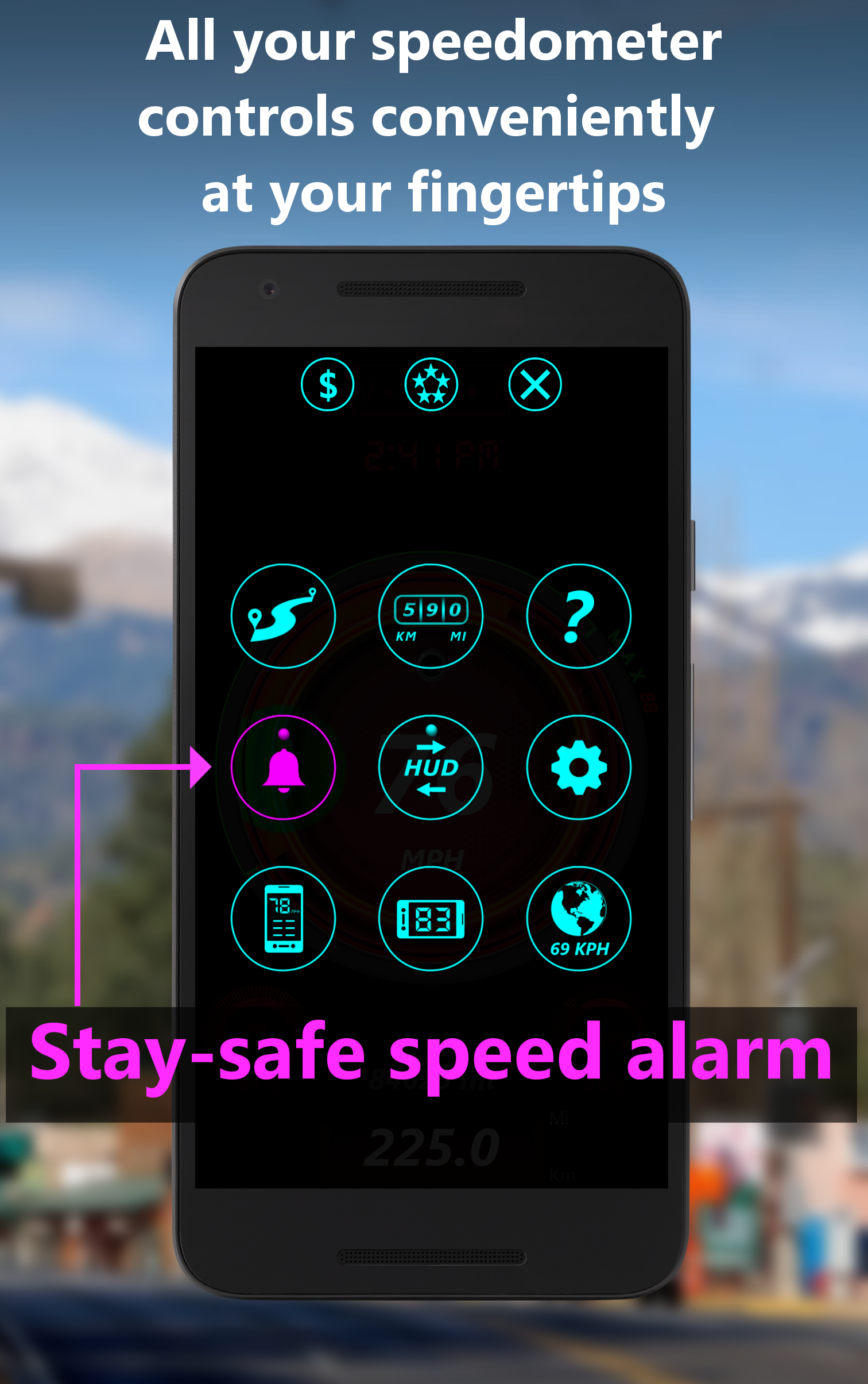 اسکرین شات 5 برنامه DS Speedometer Custom
