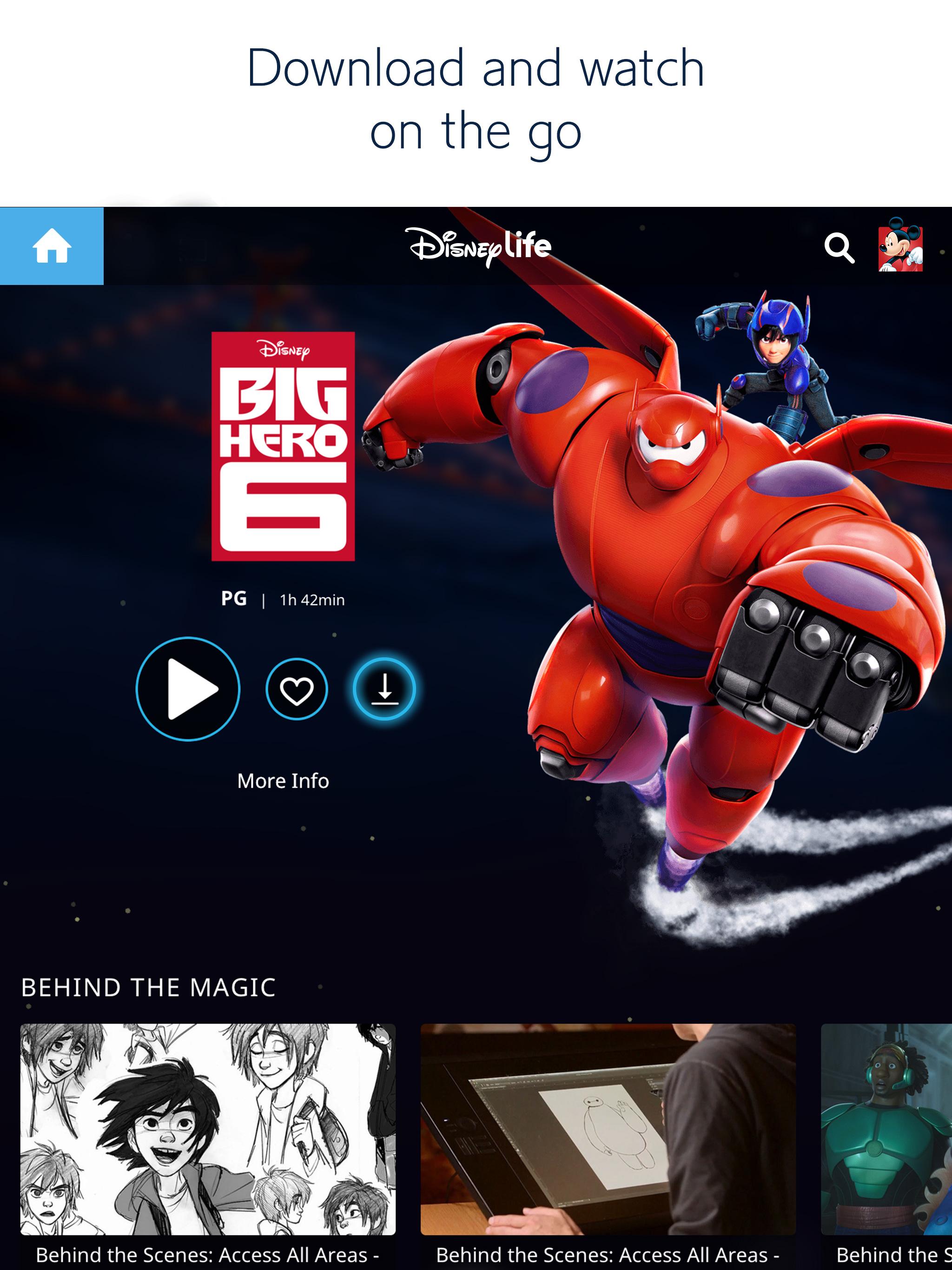 اسکرین شات 2 برنامه DisneyLife - Watch Movies & TV