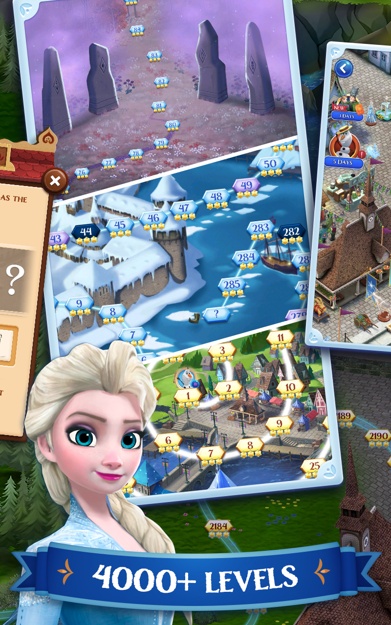 اسکرین شات 3 بازی Disney Frozen Free Fall Games