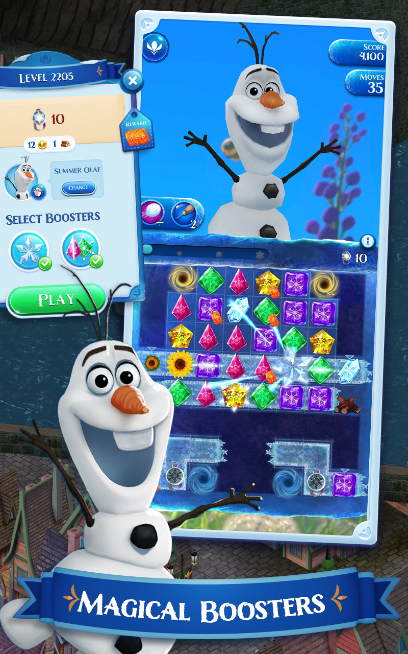 اسکرین شات 5 بازی Disney Frozen Free Fall Games