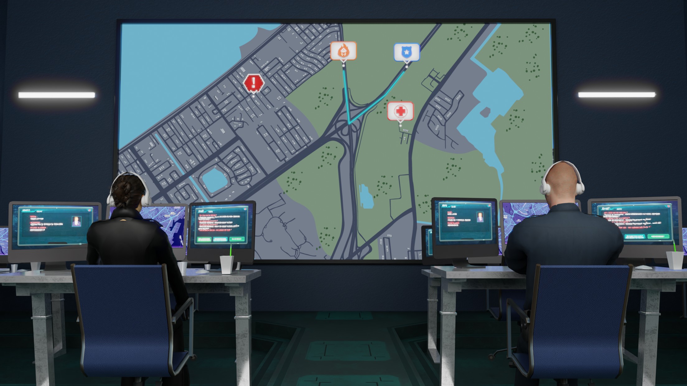 اسکرین شات 4 بازی 911 Dispatcher - Emergency Sim