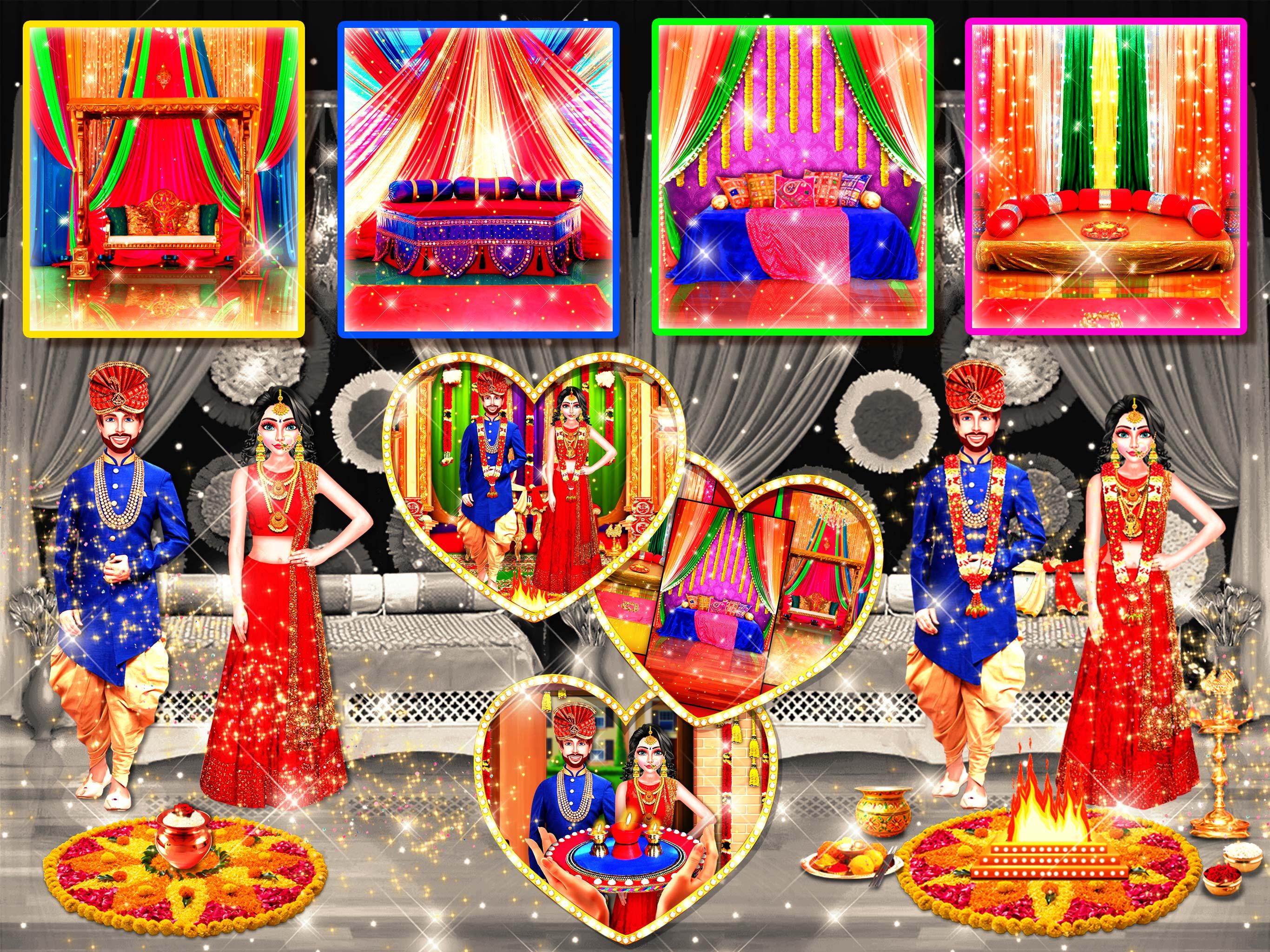 اسکرین شات 3 برنامه Indian Fashion : Makeup Game