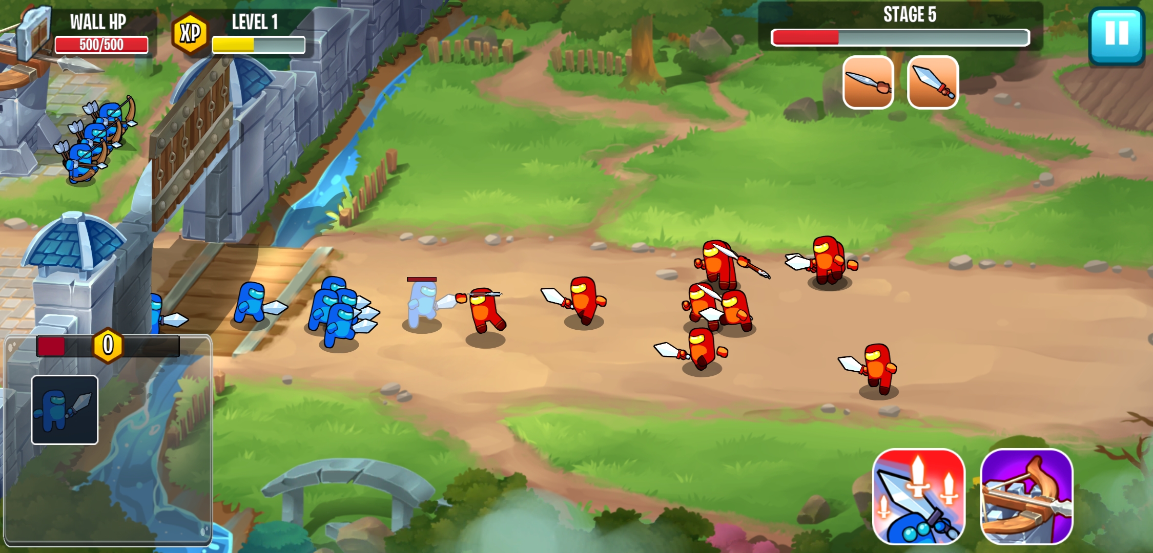 اسکرین شات 1 بازی Warriors Defend: Castle Defend