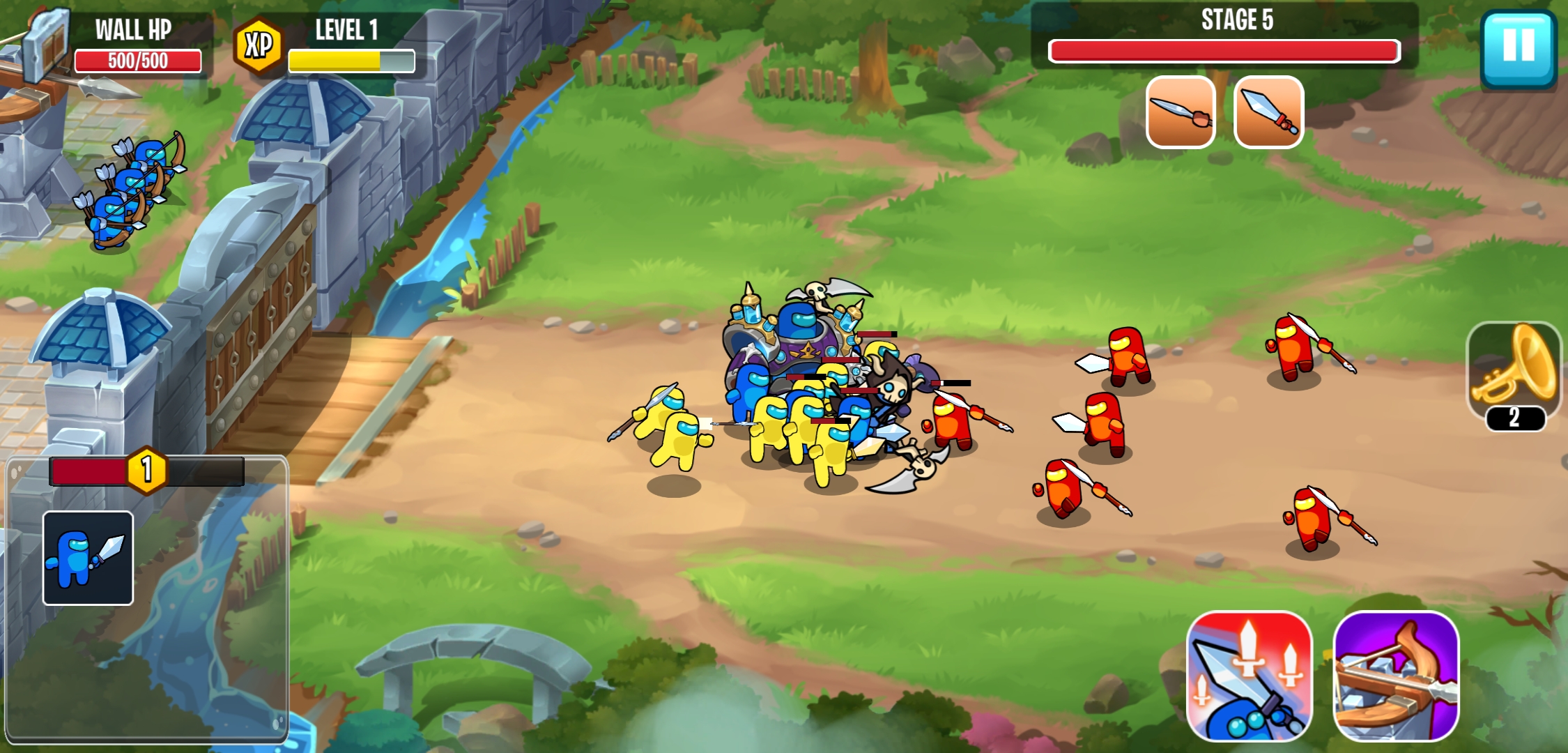 اسکرین شات 5 بازی Warriors Defend: Castle Defend