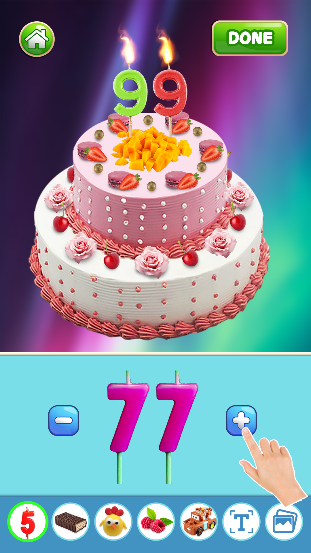 اسکرین شات 6 بازی Cake DIY Maker: Birthday Party