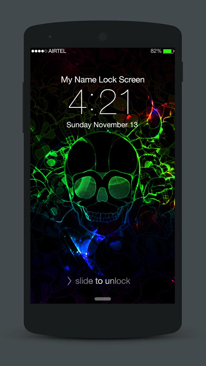 اسکرین شات 6 برنامه Neon Lock Screen