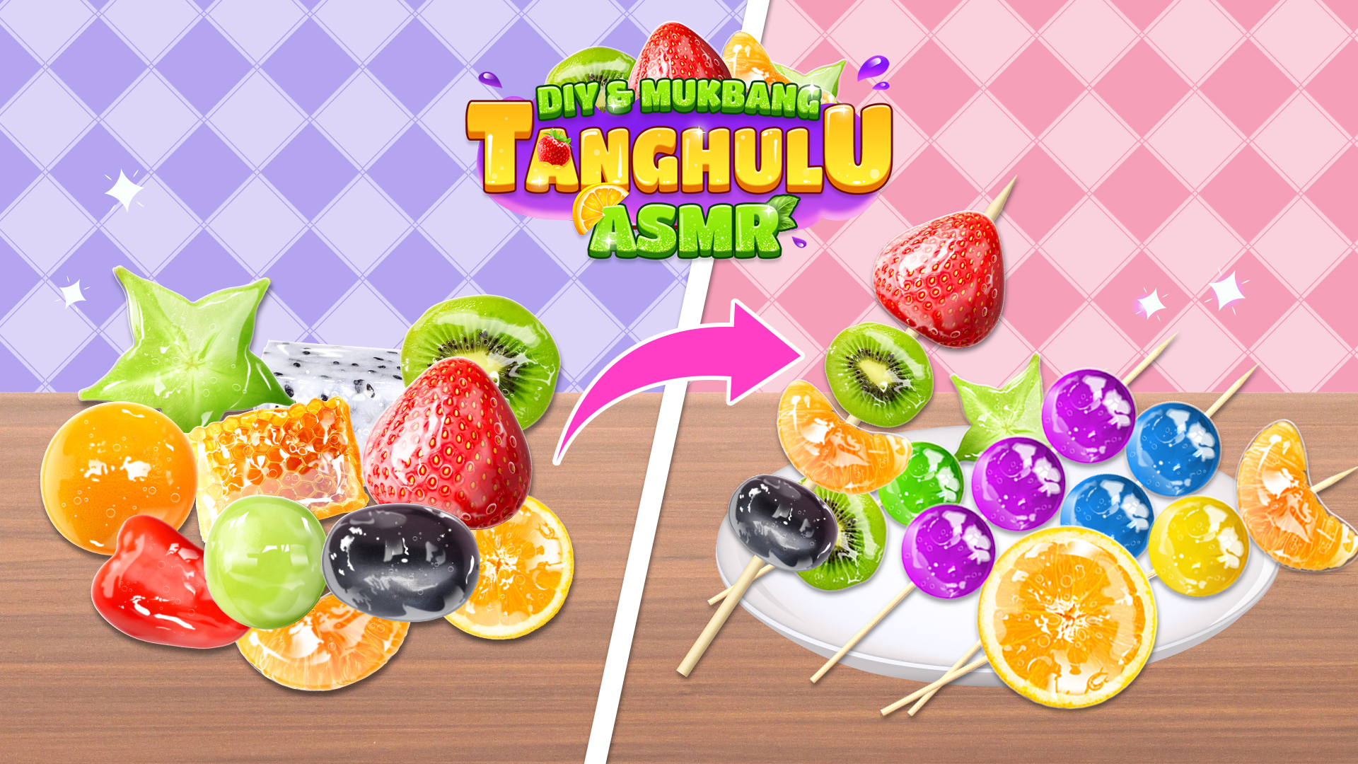 اسکرین شات 4 بازی DIY Tanghulu: Mukbang ASMR