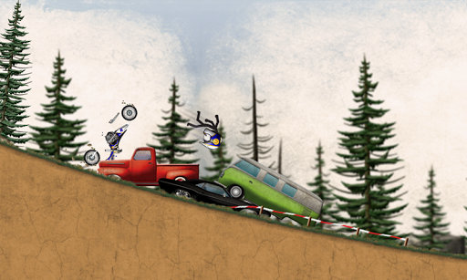 اسکرین شات 8 بازی Stickman Downhill Motocross