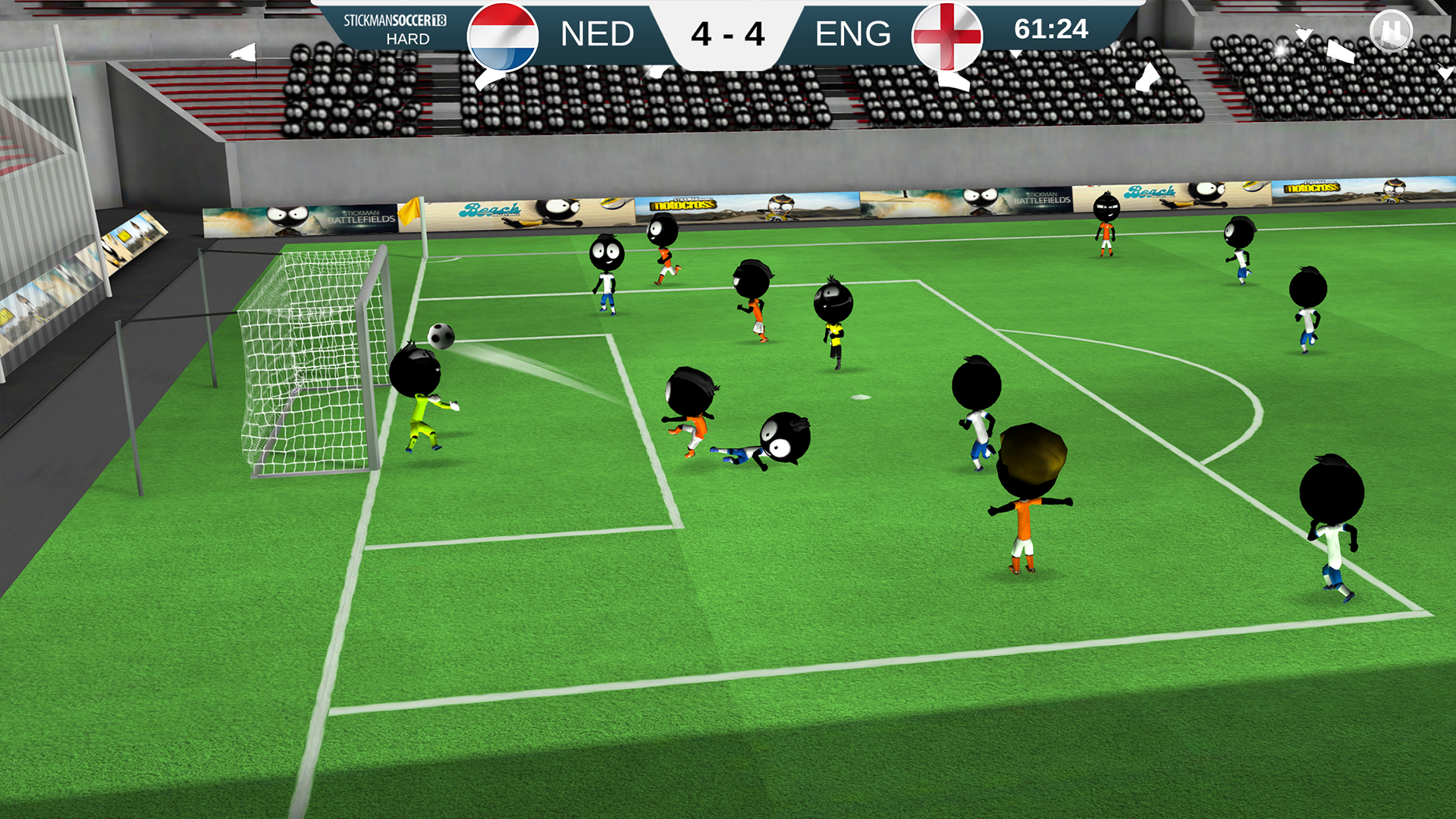اسکرین شات 1 بازی Stickman Soccer 2018
