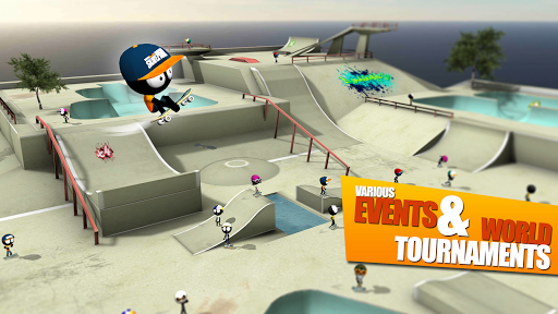 اسکرین شات 4 بازی Stickman Skate Battle