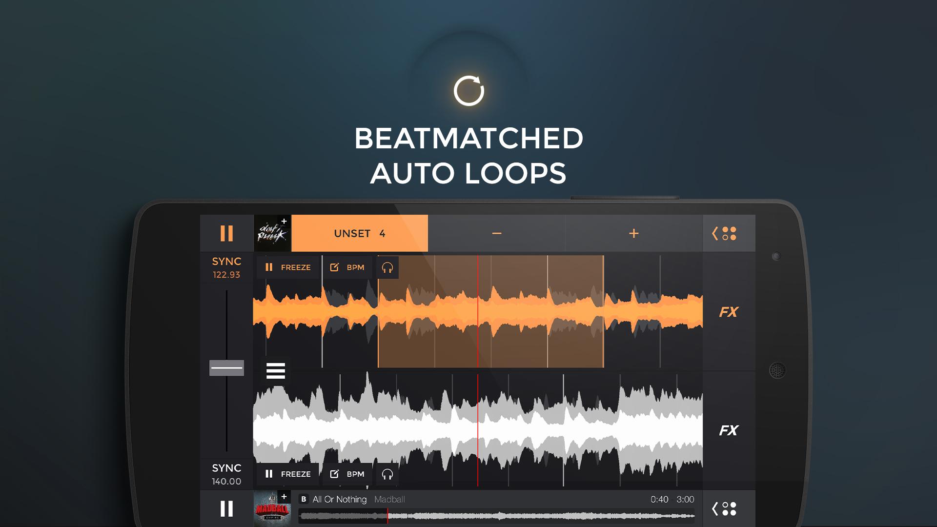 اسکرین شات 2 برنامه edjing PRO LE - Music DJ mixer