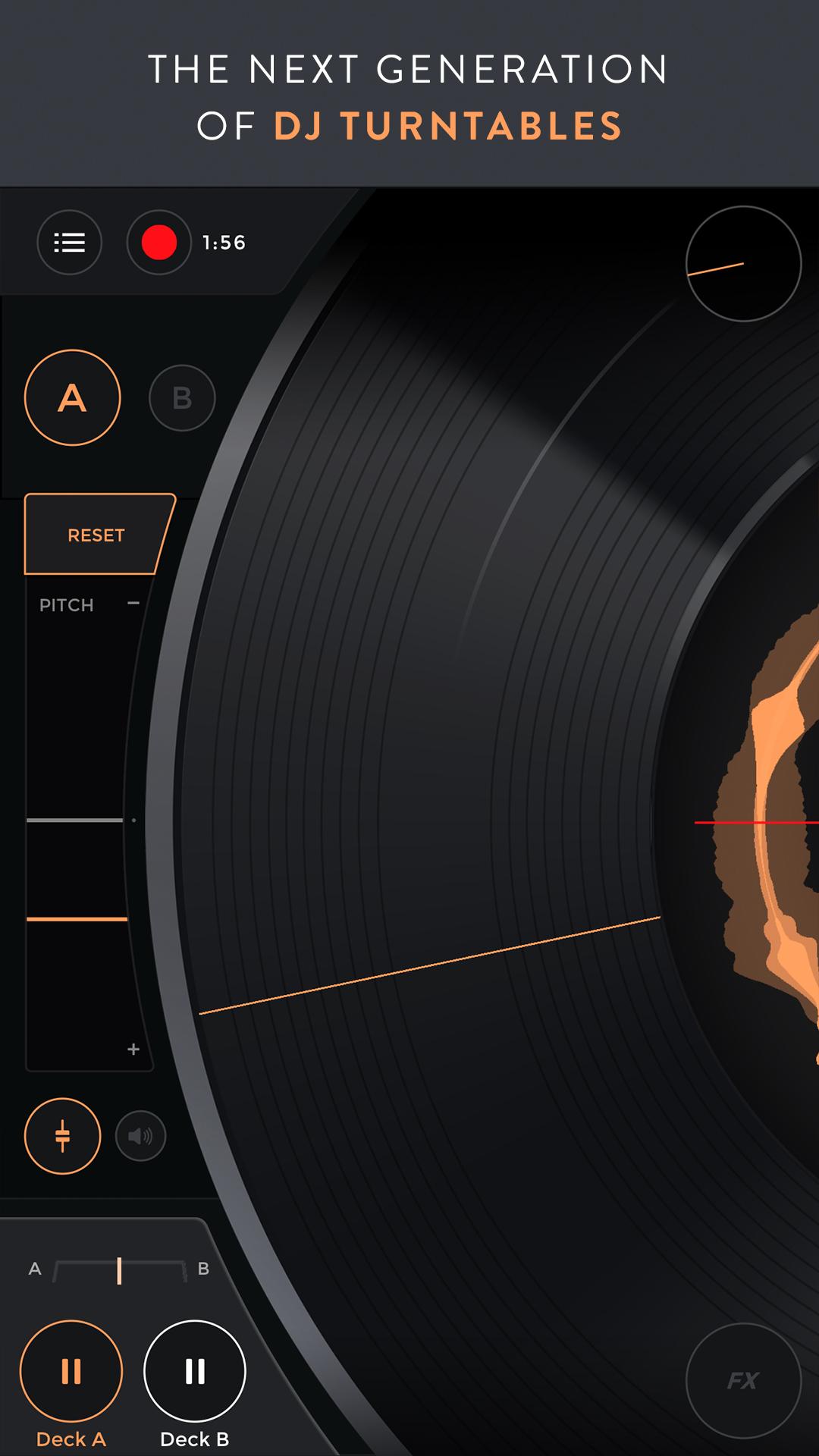اسکرین شات 1 برنامه Mixfader dj - digital vinyl
