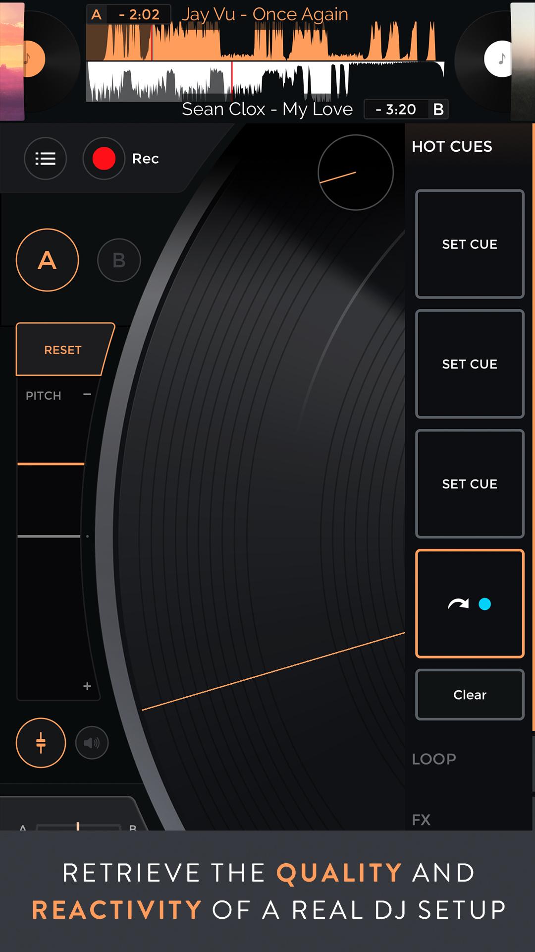 اسکرین شات 3 برنامه Mixfader dj - digital vinyl