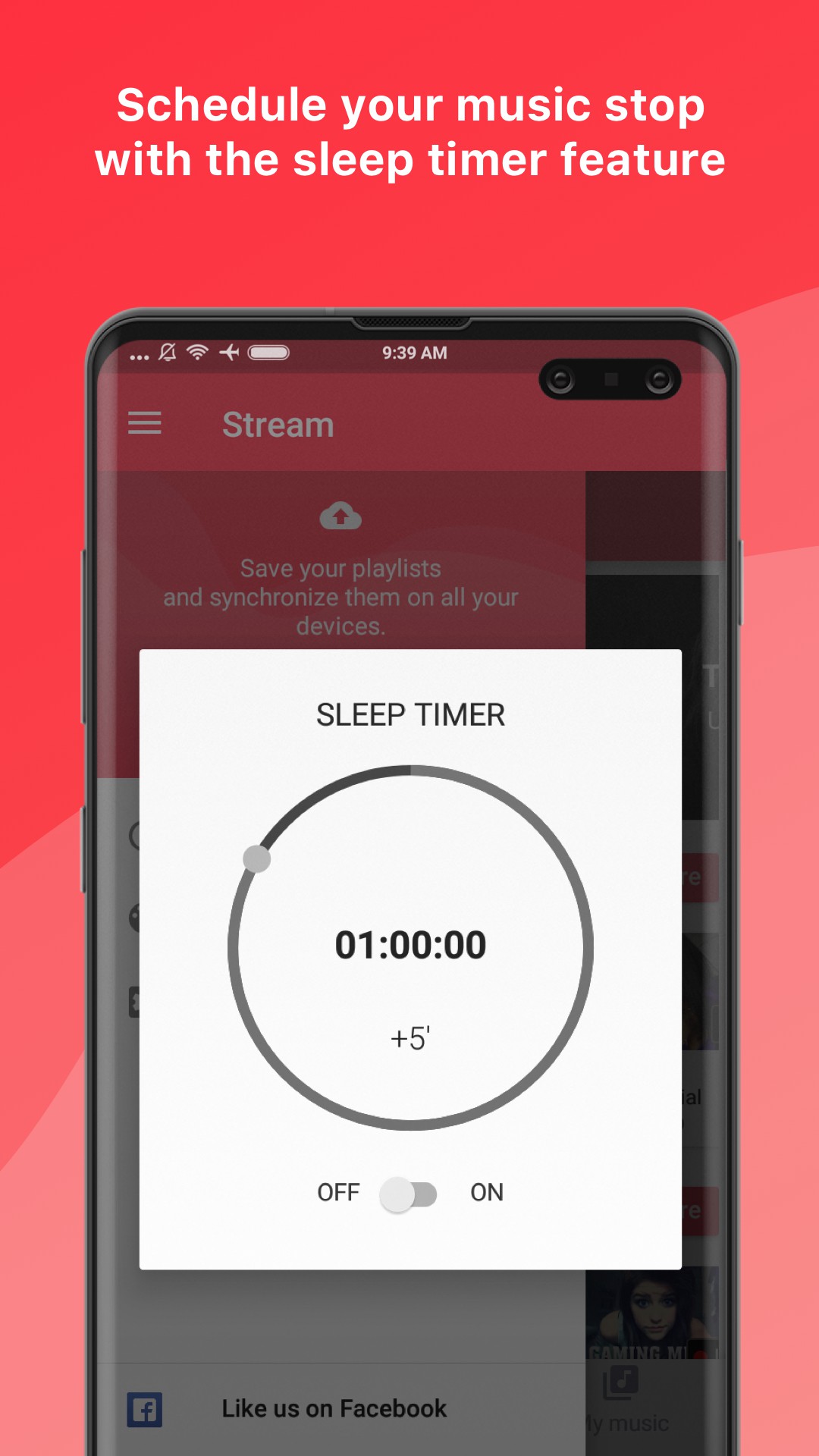 اسکرین شات 6 برنامه Music app: Stream