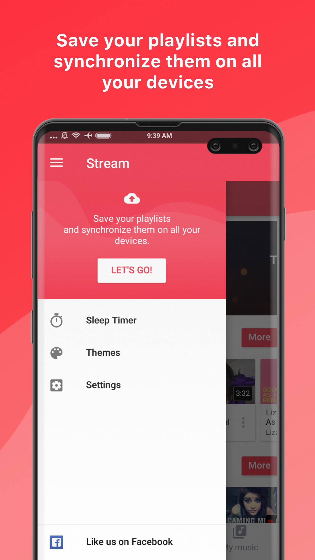 اسکرین شات 5 برنامه Music app: Stream