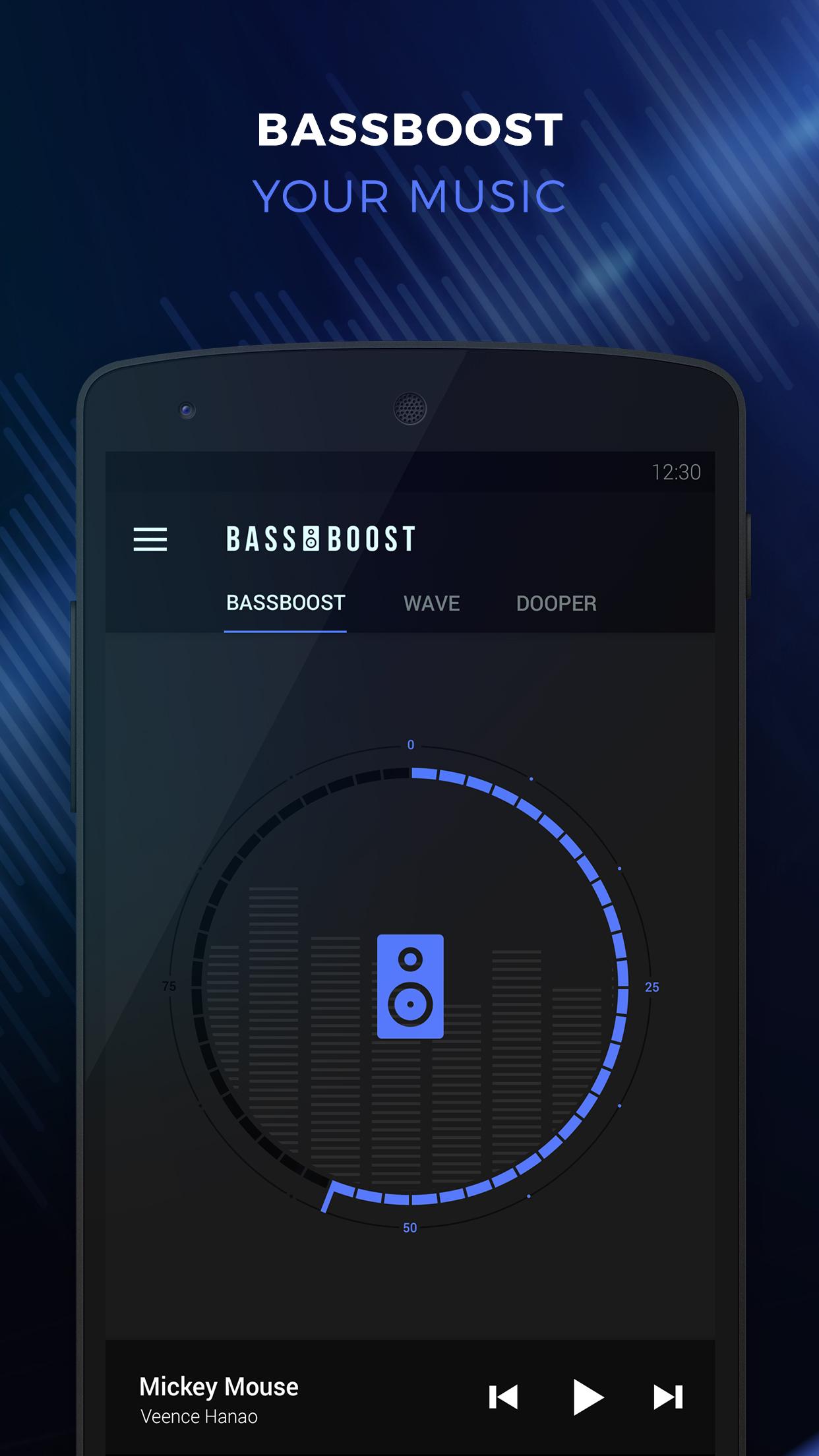 اسکرین شات 1 برنامه Bass Booster - Music Sound EQ