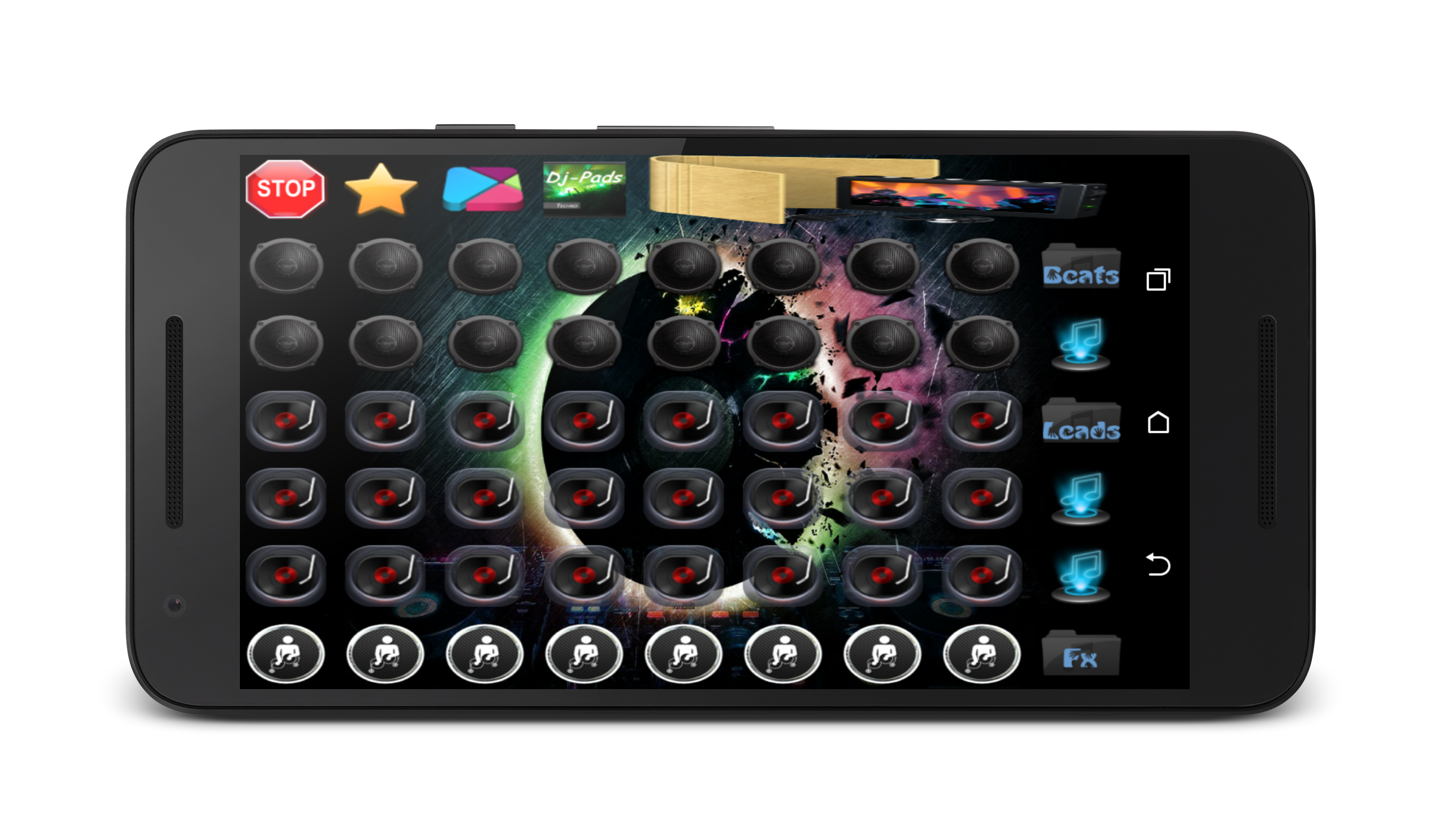 اسکرین شات 5 برنامه Electronic Trance Dj Pad Mixer