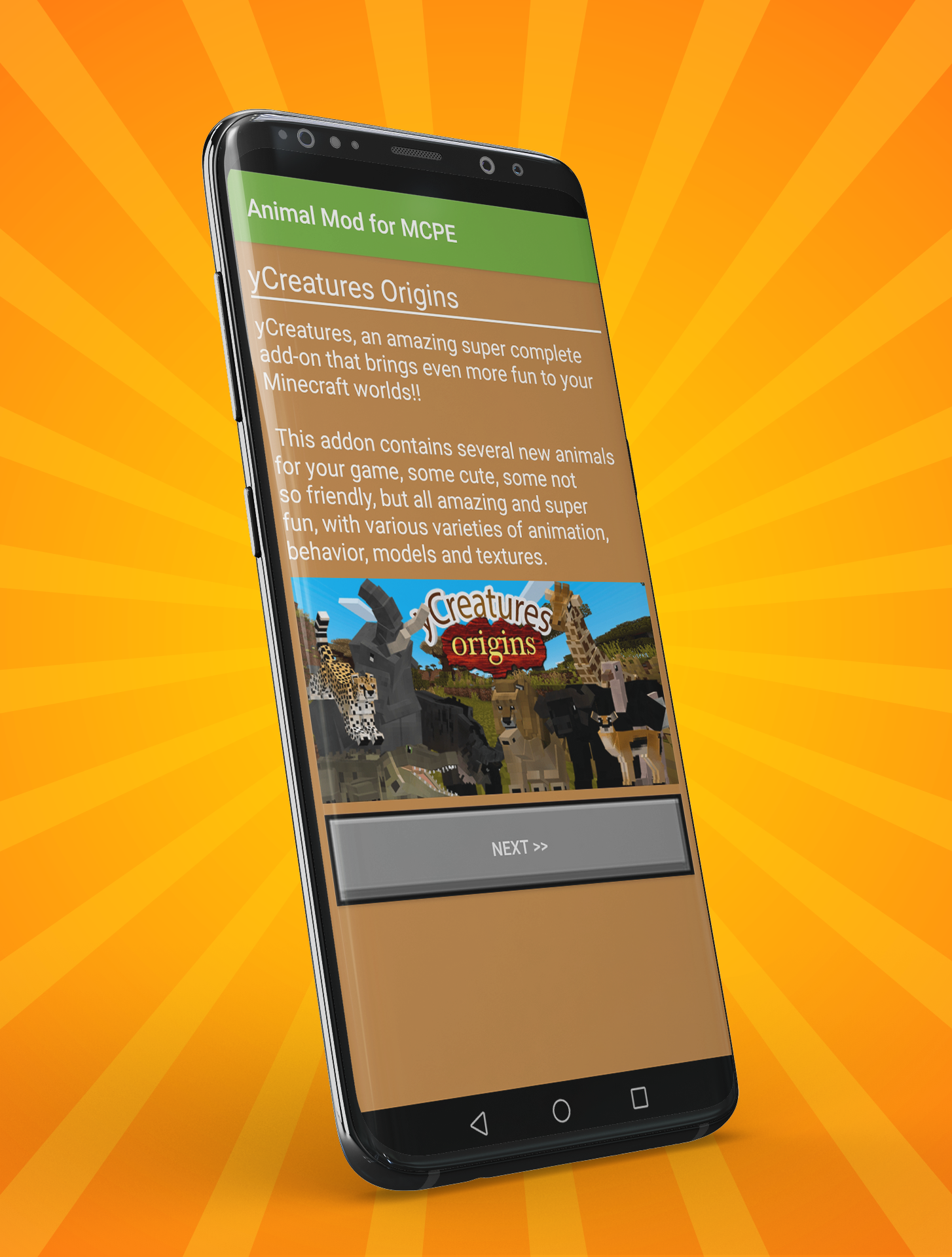 اسکرین شات 1 برنامه Animal Mod for MCPE