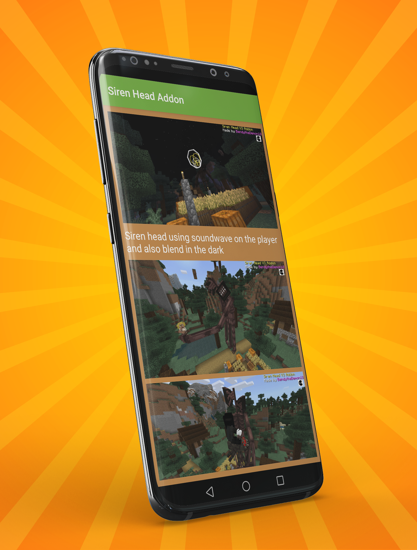اسکرین شات 4 برنامه Siren Head Mod for MCPE