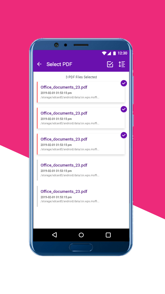 اسکرین شات 6 برنامه PDF Split, Merge, Delete Page