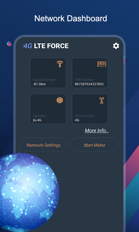 اسکرین شات 1 برنامه 5G/4G LTE Force