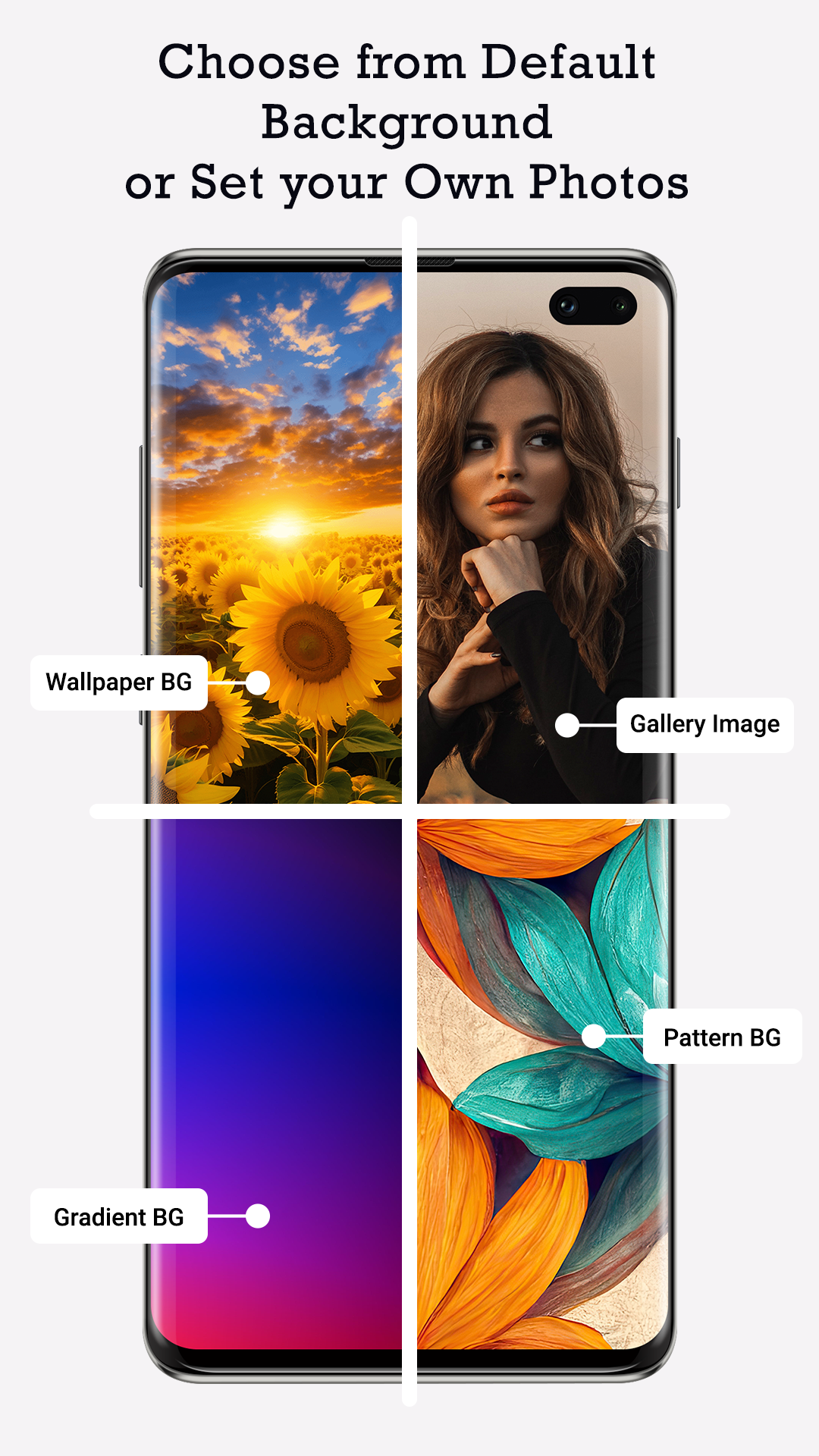 اسکرین شات 3 برنامه Custom Clock Live Wallpaper