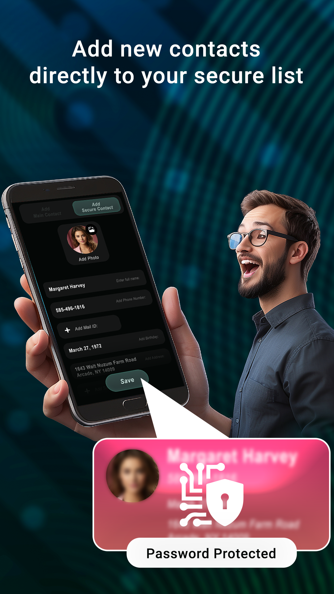 اسکرین شات 4 برنامه Hide Phone Number Contacts