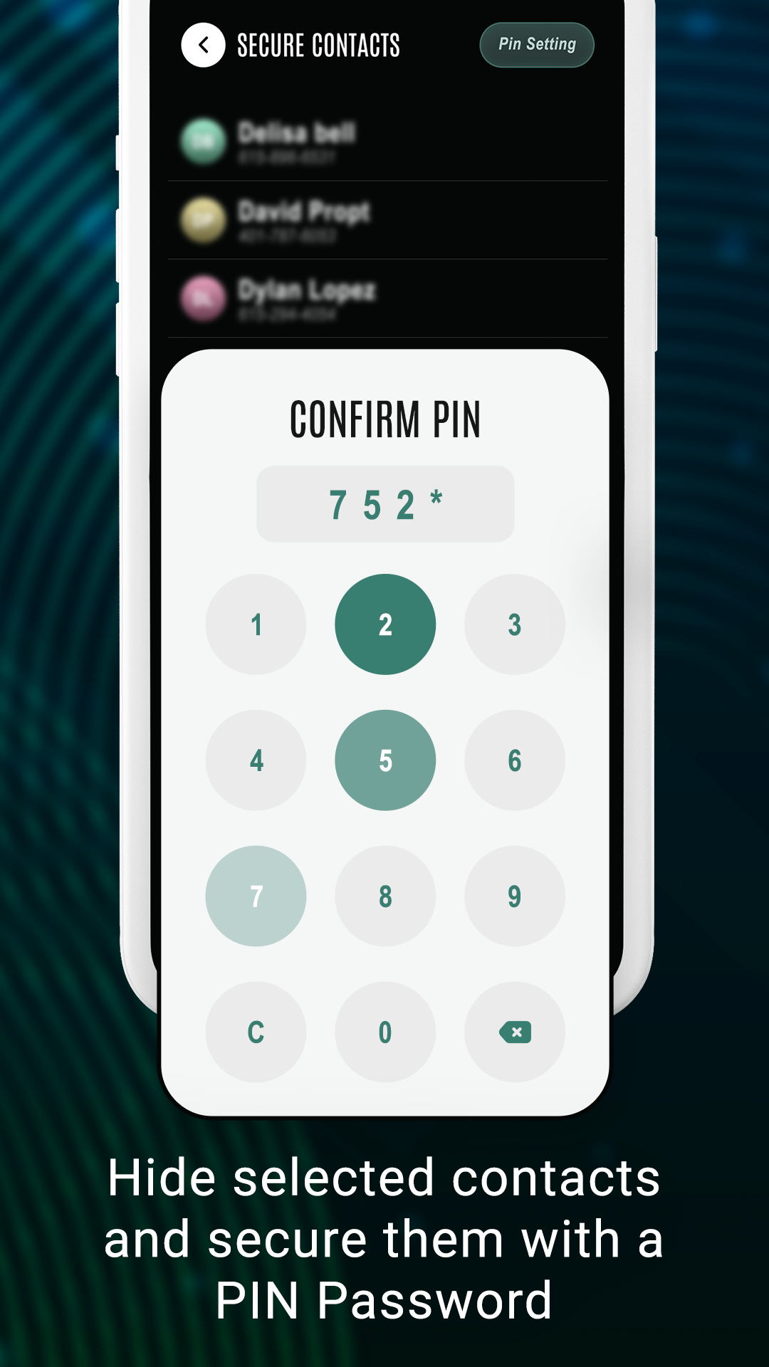 اسکرین شات 3 برنامه Hide Phone Number Contacts
