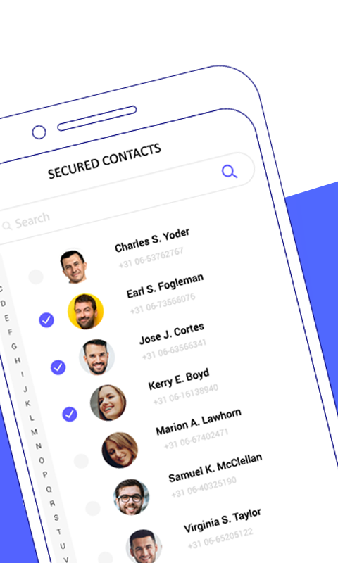 اسکرین شات 3 برنامه Hide Phone Number Contacts