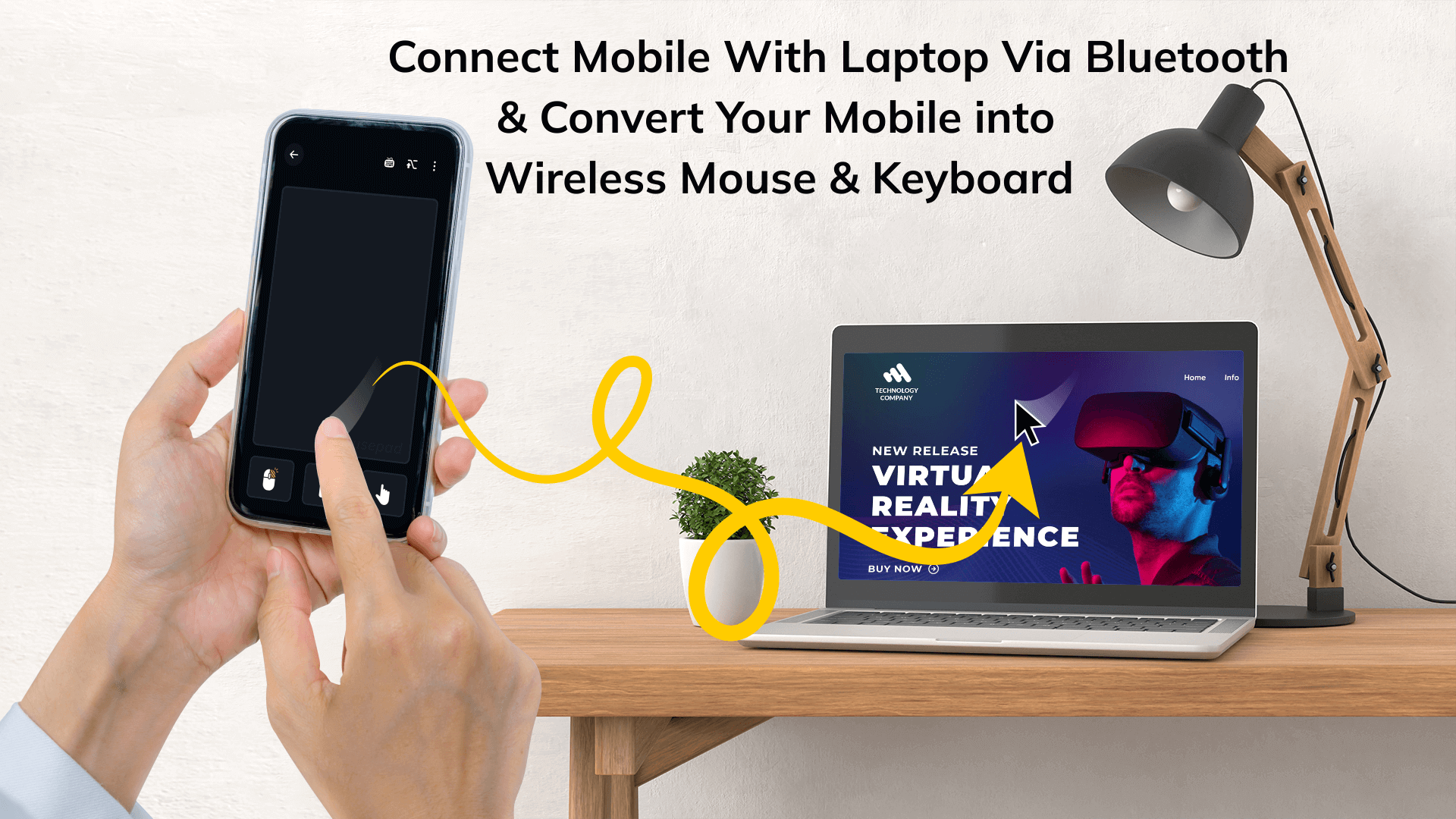 اسکرین شات 2 برنامه Bluetooth PC Mouse & Keyboard