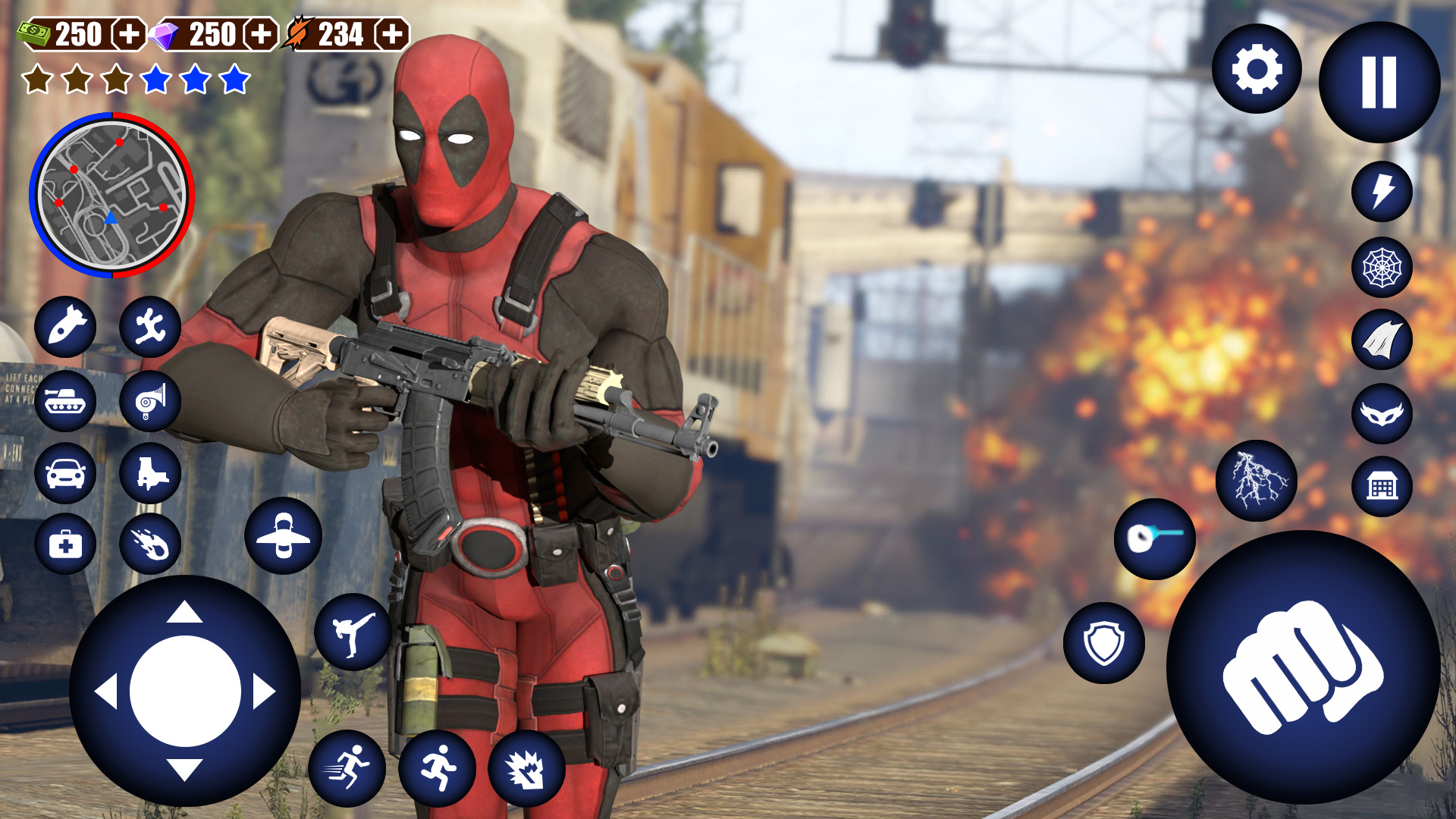 اسکرین شات 2 بازی Miami Rope Hero Spider Game 2