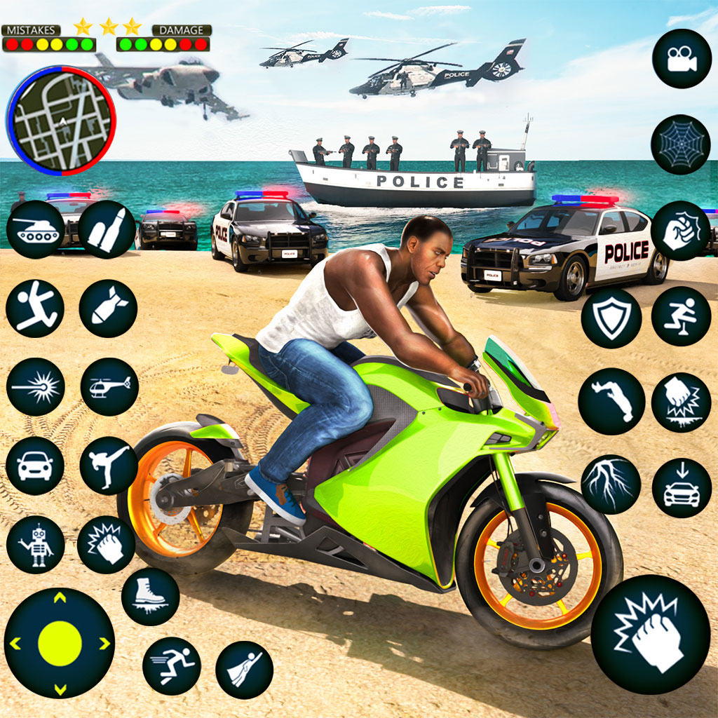 اسکرین شات 1 برنامه Police Crime Chase: Vice Town
