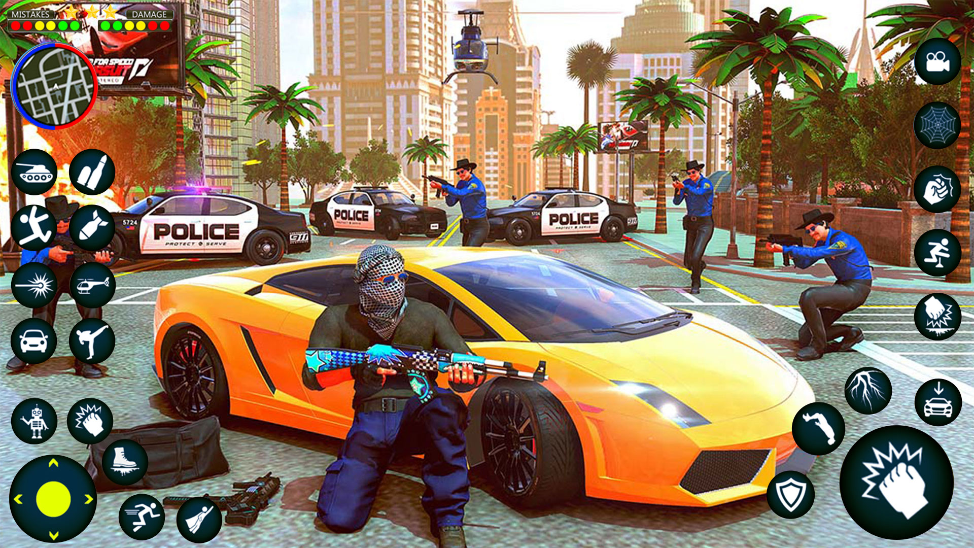 اسکرین شات 7 برنامه Police Crime Chase: Vice Town