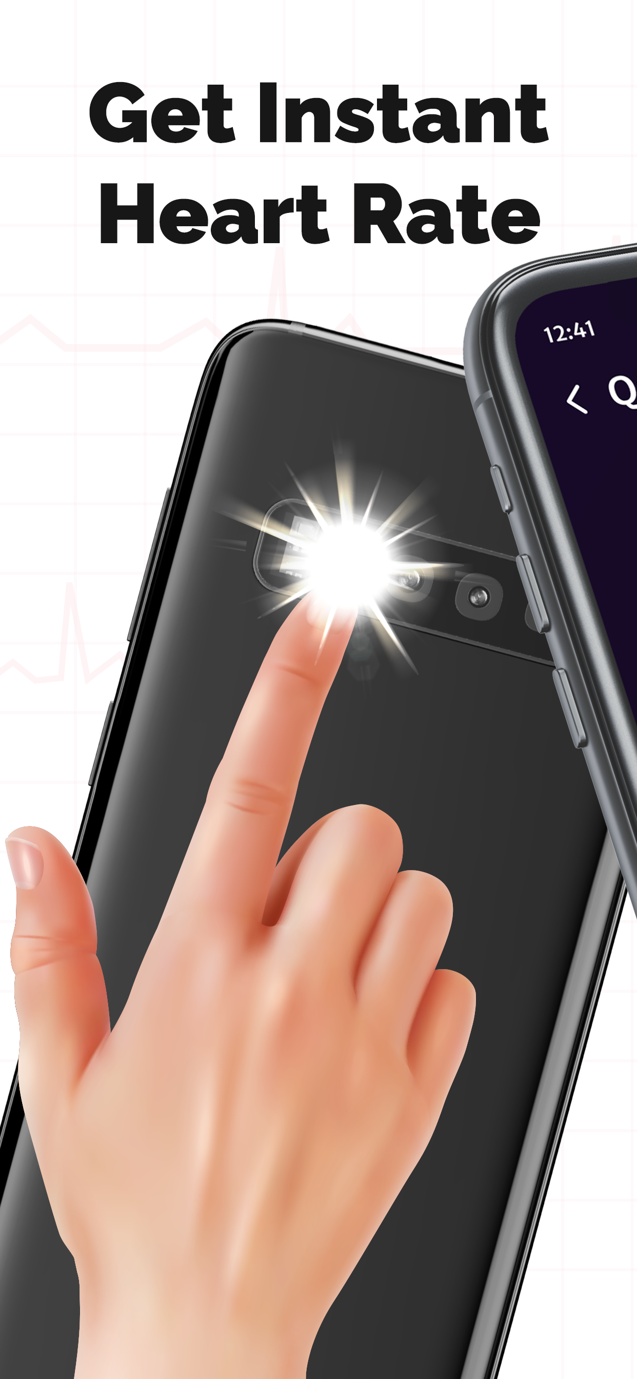 اسکرین شات 2 برنامه Heart Rate Monitor: PulseCheck