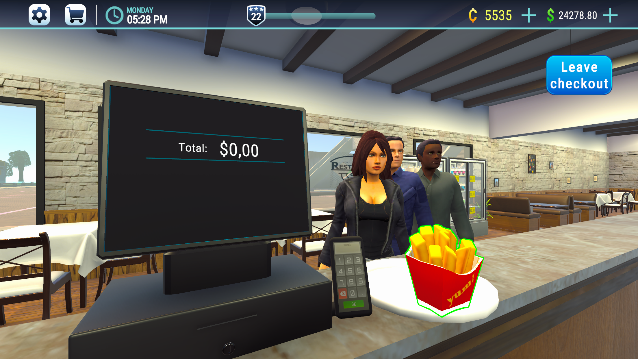 اسکرین شات 4 بازی Restaurant Simulator 3D Bar